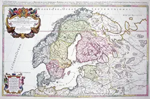 Sanson: 17th century Map of Scandinavia