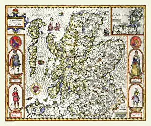 1611: 17th Century map of Scotland