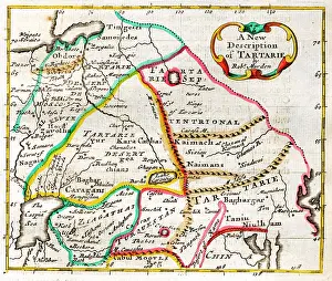 Tartary: 17th century Map of Tartary