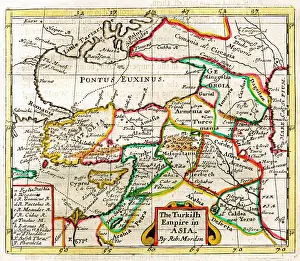 Morden: 17th century Map of the Turkish Empire in Asia