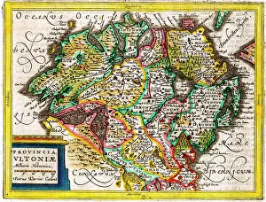 Provincia: 17th century Map of Ulster, Ireland