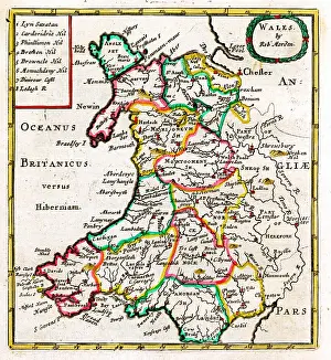 Morden: 17th century Map of Wales