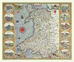 1611: 17th Century map of Wales