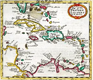Morden: 17th century Map of the West Indies