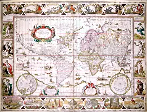 Totius: 17th century Map of the World