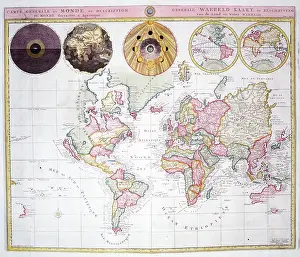 Mortier: 17th century Map of the World