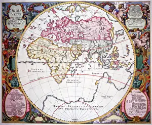 Vetus: 17th century Map of the World - Orbis Vetus
