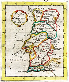 Morden: 17th century New Map of Portugal