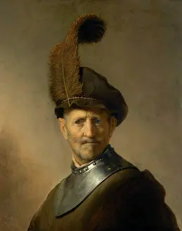 Rembrandt: 17th century Rembrandt painting of an old man