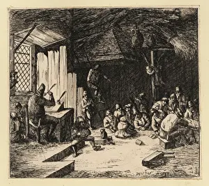 Sheaf: 17th century rustic school scene