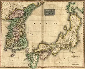 Proximity: 1815 map of Japan and Korea, showing their ?