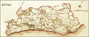 Boroughs: 1832 Victorian Map of Hythe