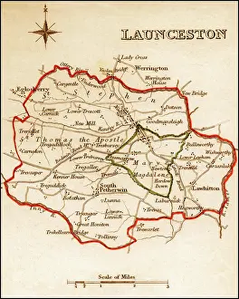Boroughs: 1832 Victorian Map of Launceston