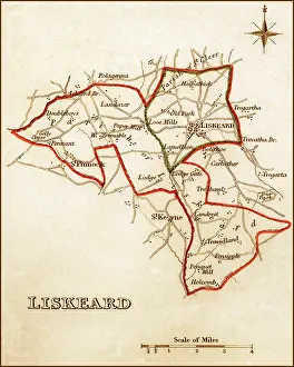 Boroughs: 1832 Victorian Map of Liskeard