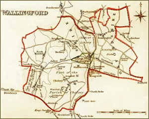 Wallingford: 1832 Victorian Map of Wallingford