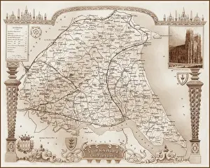 Filey: 1840s Victorian Map of East Riding of Yorkshire