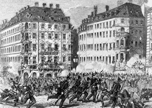 Barricades: 1849 revolution in Dresden
