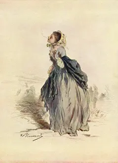 Exhaling: 1850s woman smoking - flouting convention