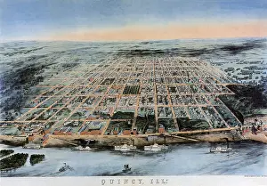 Cruising: 1859 Map of Quincy Illinois