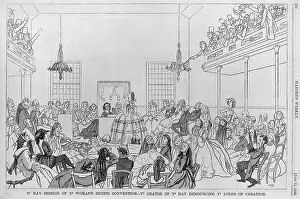 Satirizing: 1859 print satirizing the 9th Women Rights ?