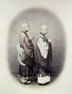 Beato: 1860's Japan - buddhist priests