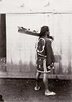 Occupational: 1870's Japan - carpenter going to work
