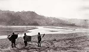Sagami: 1870's Japan - on the Sagami River