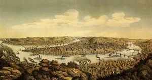 Monongahela: 1874 view of Pittsburgh, Pennsylvania at ?