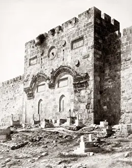 Doree: 1880's Jerusalem - Gate of Christ's entry - Porte Doree