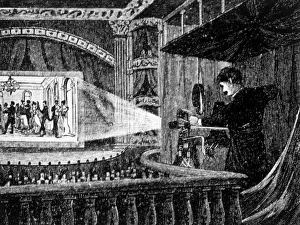 Vitascope: The 1896 Vitascope movie projector in operation, ?