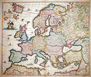 Accuratissima: 18h century Map of Europe