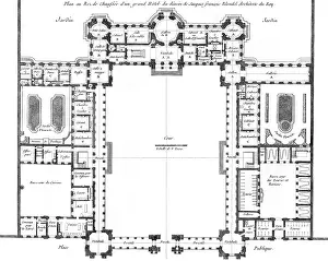 Blondel: 18TH C FRENCH HOTEL PLAN