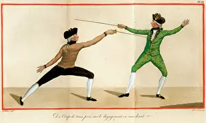 Tems: 18th century Fencers Fencing