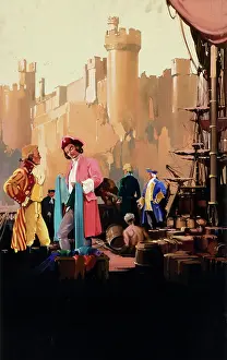 Imports: 18th century harbour scene
