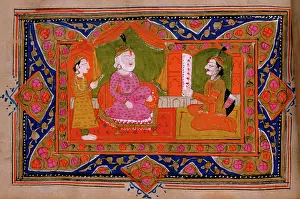 Erotic: 18th century Indian manuscript about the life of Krishna