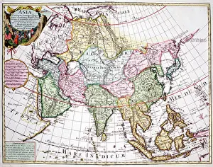 L Isle: 18th century Map of Asia