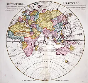 Mortier: 18th century Map of the Eastern Hemisphere - Oriental