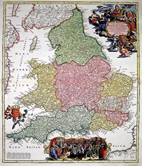 Meridionalis: 18th century Map of England and Wales