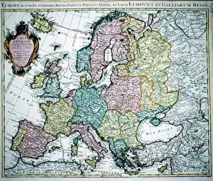 Mortier: 18th century Map of Europe