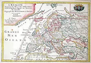L Europe: 18th century Map of Europe