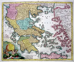 Graecia: 18th century Map of Greece (Graecia Nova)