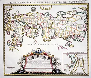 Kaempfer: 18th century Map of Japan