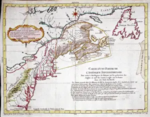 Bellin: 18th century Map of North America