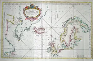Bellin: 18th century Map of the North Sea