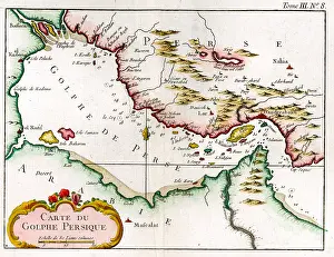 18th century Map of the Persian Gulf