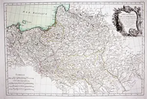 Rizzi: 18th century Map of Poland