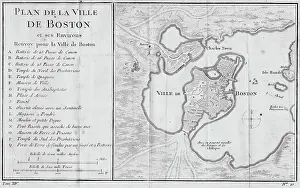 Bellin: 18th century Map of the town of Boston