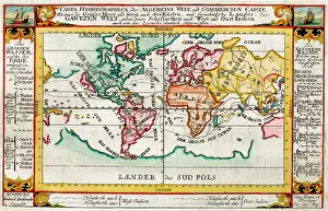Bodenehr: 18th century Map of the World