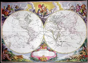 Brion: 18th century Map of the World