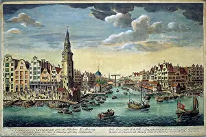 Packers: 18th century view of Amsterdam Harbour